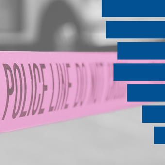 CRIME 04 Police Crime Tape Bars Blue Pink