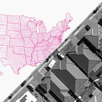 ECONOMY 09 Home Housing Prices Sales Mortgage Map State County Pink