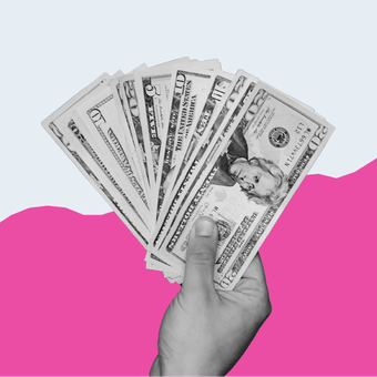 ECONOMY 18 Inflation Dollar Money Spending Line Up Pink