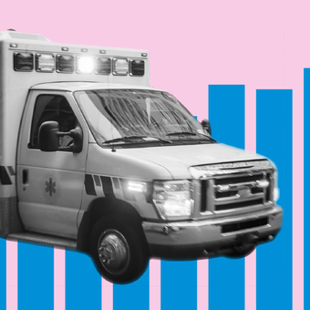 Health 09 Emergency Ambulance Hospital 911 Bars Up Blue