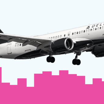 TRANSPORTATION & INFRASTRUCTURE 02 Airplane Airline Airport Plane Bars Pink