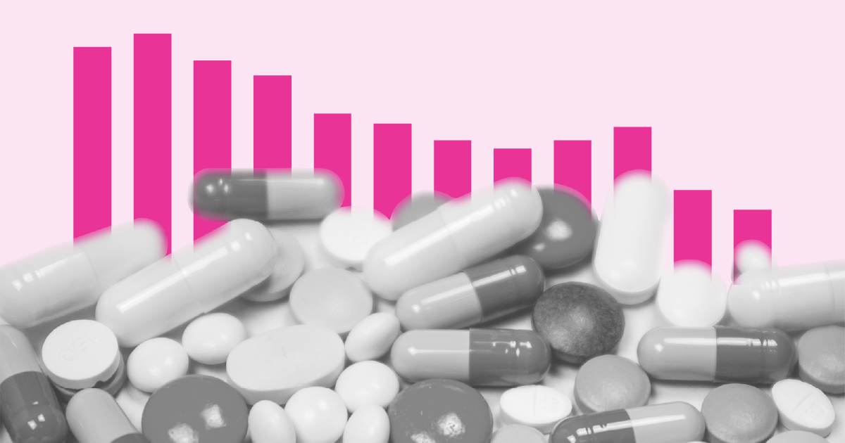 Health 07 Drugs Pills Medicine Prescription Bars Down Pink