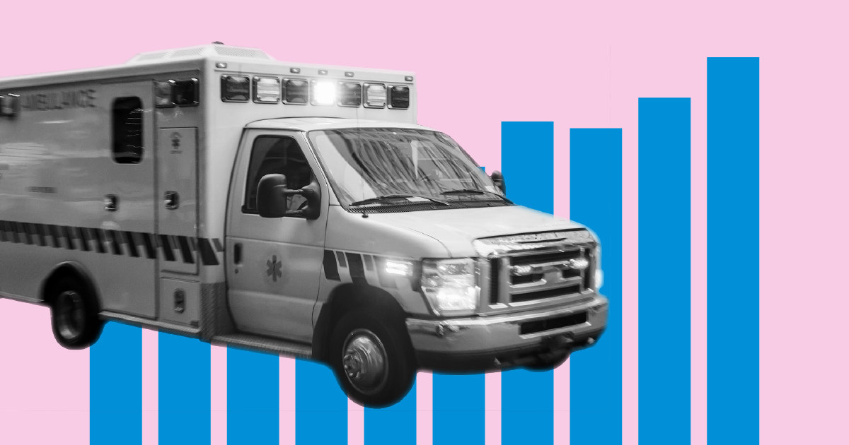 Health 09 Emergency Ambulance Hospital 911 Bars Up Blue