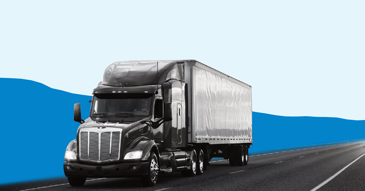 TRANSPORTATION & INFRASTRUCTURE 07 Semitruck Truck Supply Chain Freeway Line Down