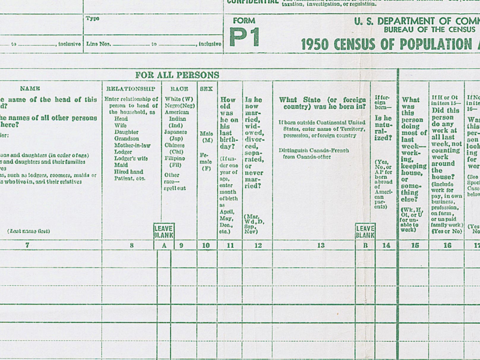 1950 Census